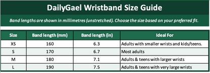 DailyGael Wristband - Gingham Green & Shamrock